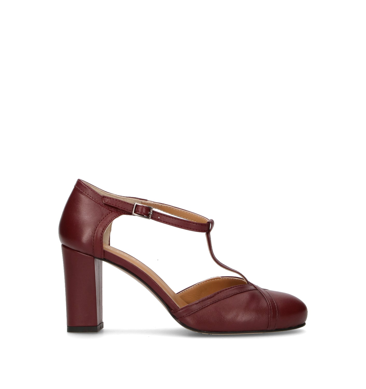 REBECCA VAN DIK Décolleté donna bordeaux in pelle