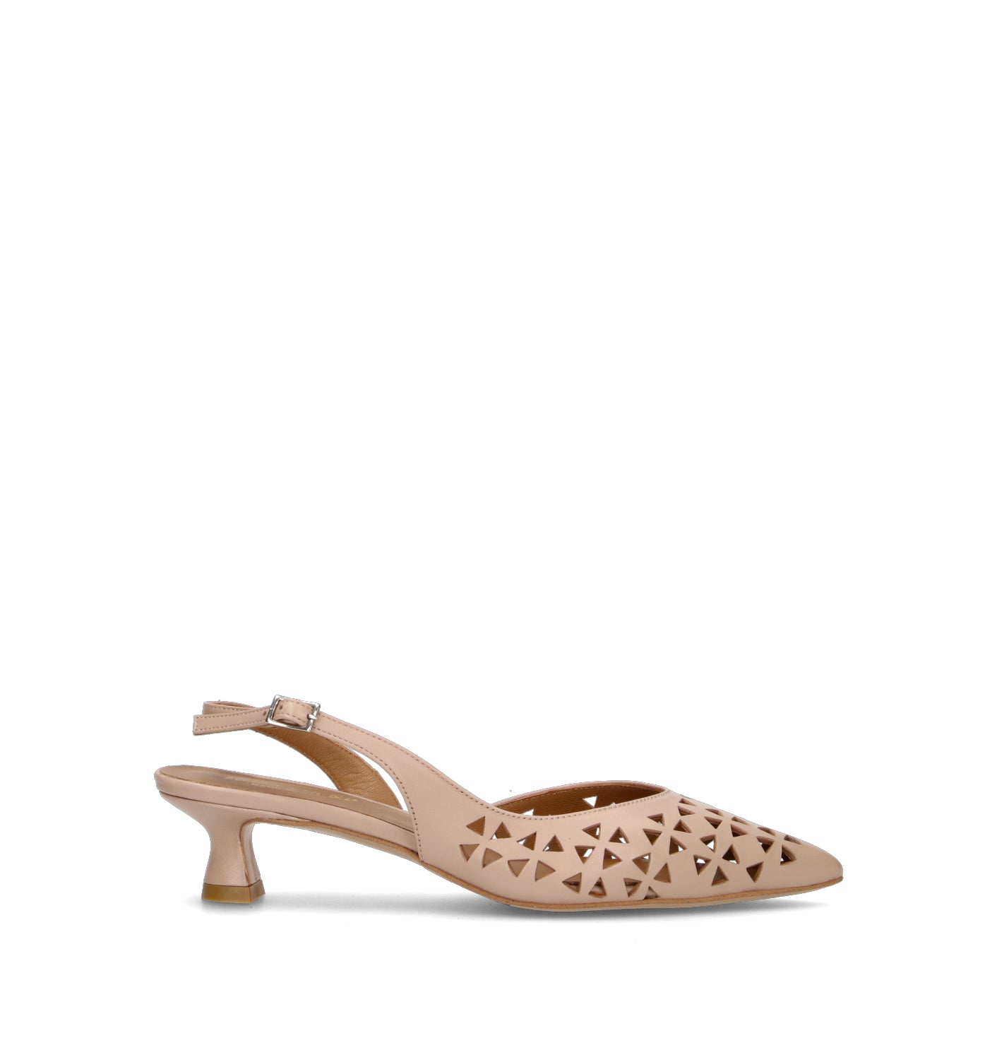 REBECCA VAN DIK Slingback donna nude in pelle