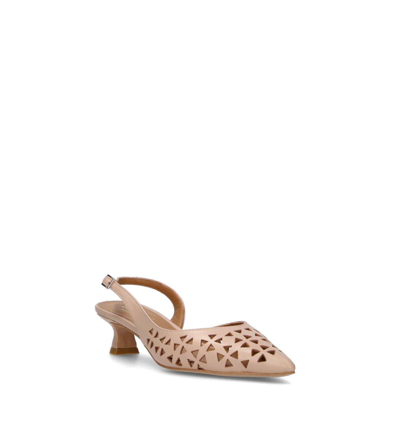 REBECCA VAN DIK Slingback donna nude in pelle
