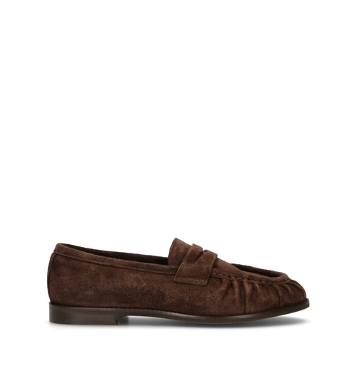 REBECCA VAN DIK Mocassino donna testa di moro in suede