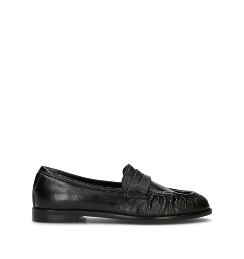 REBECCA VAN DIK Mocassino donna nero in pelle