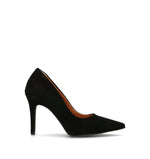 REBECCA VAN DIK Décolleté donna nera in suede