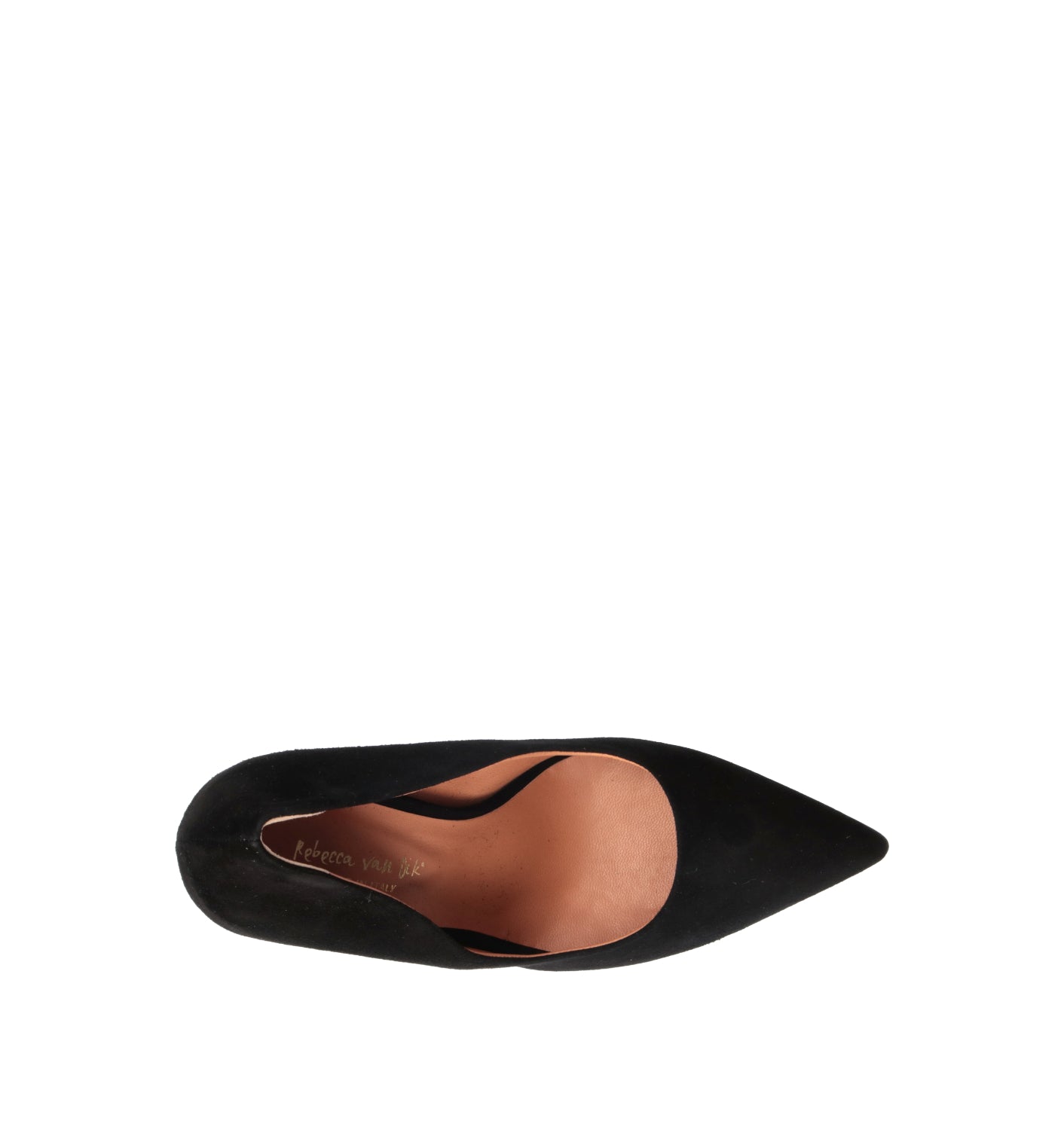 REBECCA VAN DIK Décolleté donna nera in suede