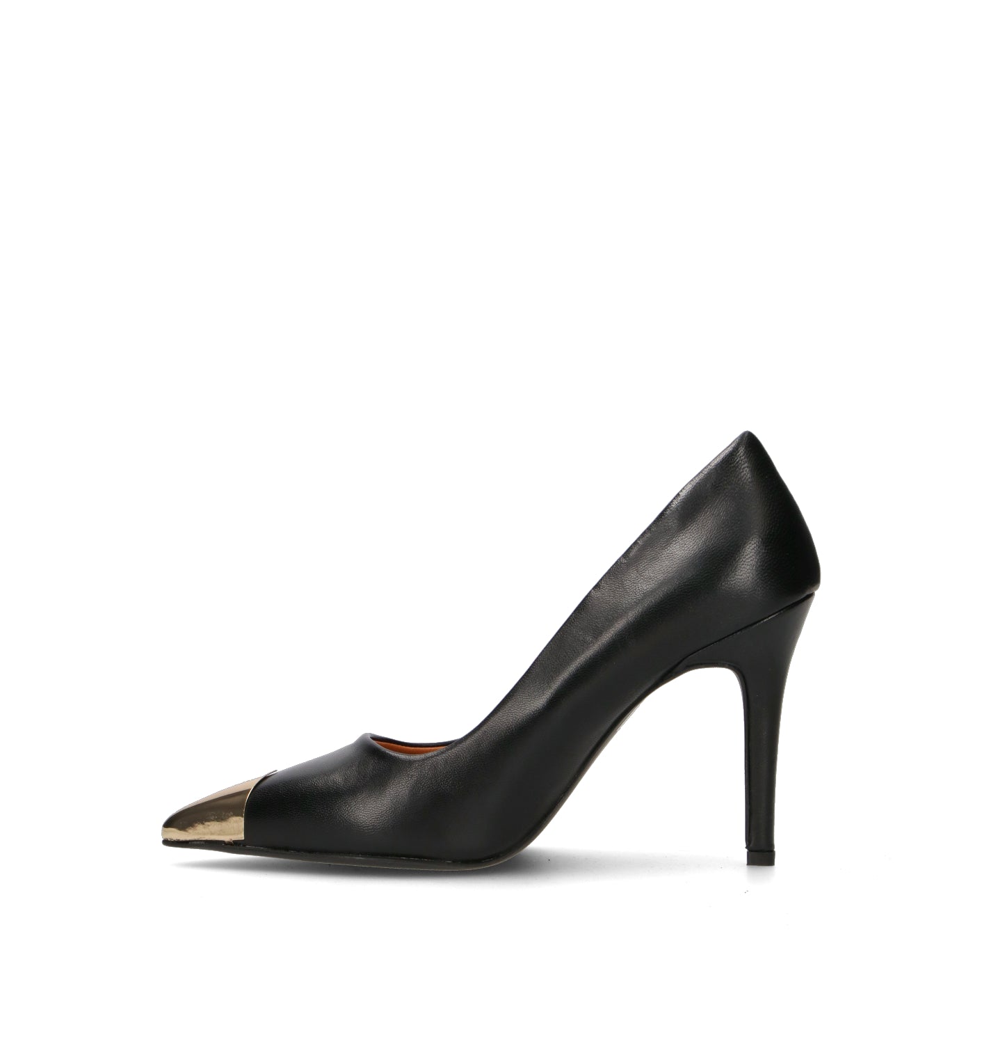 REBECCA VAN DIK Décolleté donna nero in pelle