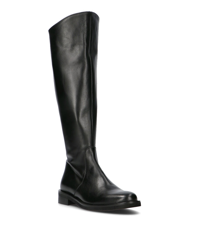 REBECCA VAN DIK Stivale donna nero in pelle