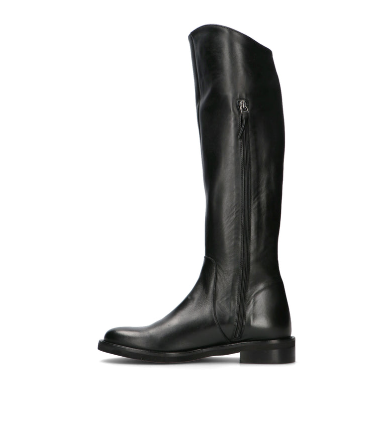 REBECCA VAN DIK Stivale donna nero in pelle