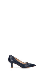 REBECCA VAN DIK Décolleté donna blu in pelle