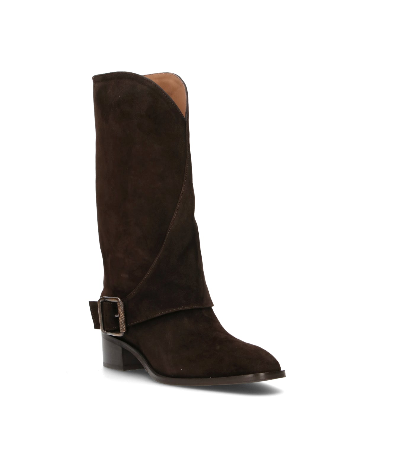REBECCA VAN DIK Stivale donna testa di moro in suede