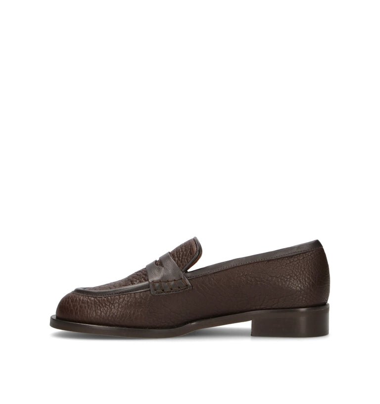REBECCA VAN DIK Mocassino donna testa di moro in pelle
