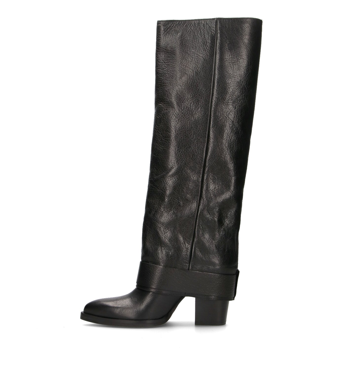 REBECCA VAN DIK Stivale donna nero in pelle