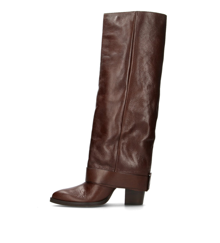 REBECCA VAN DIK Stivale donna sequoia in pelle