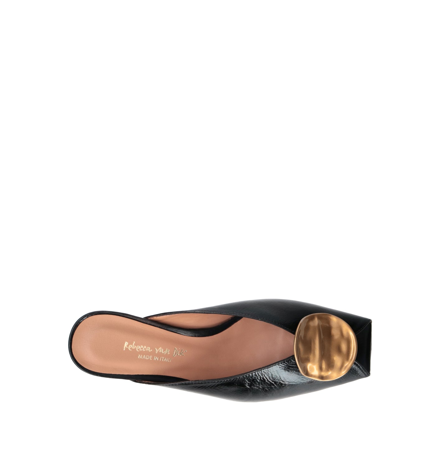 REBECCA VAN DIK Sandalo donna nero in pelle