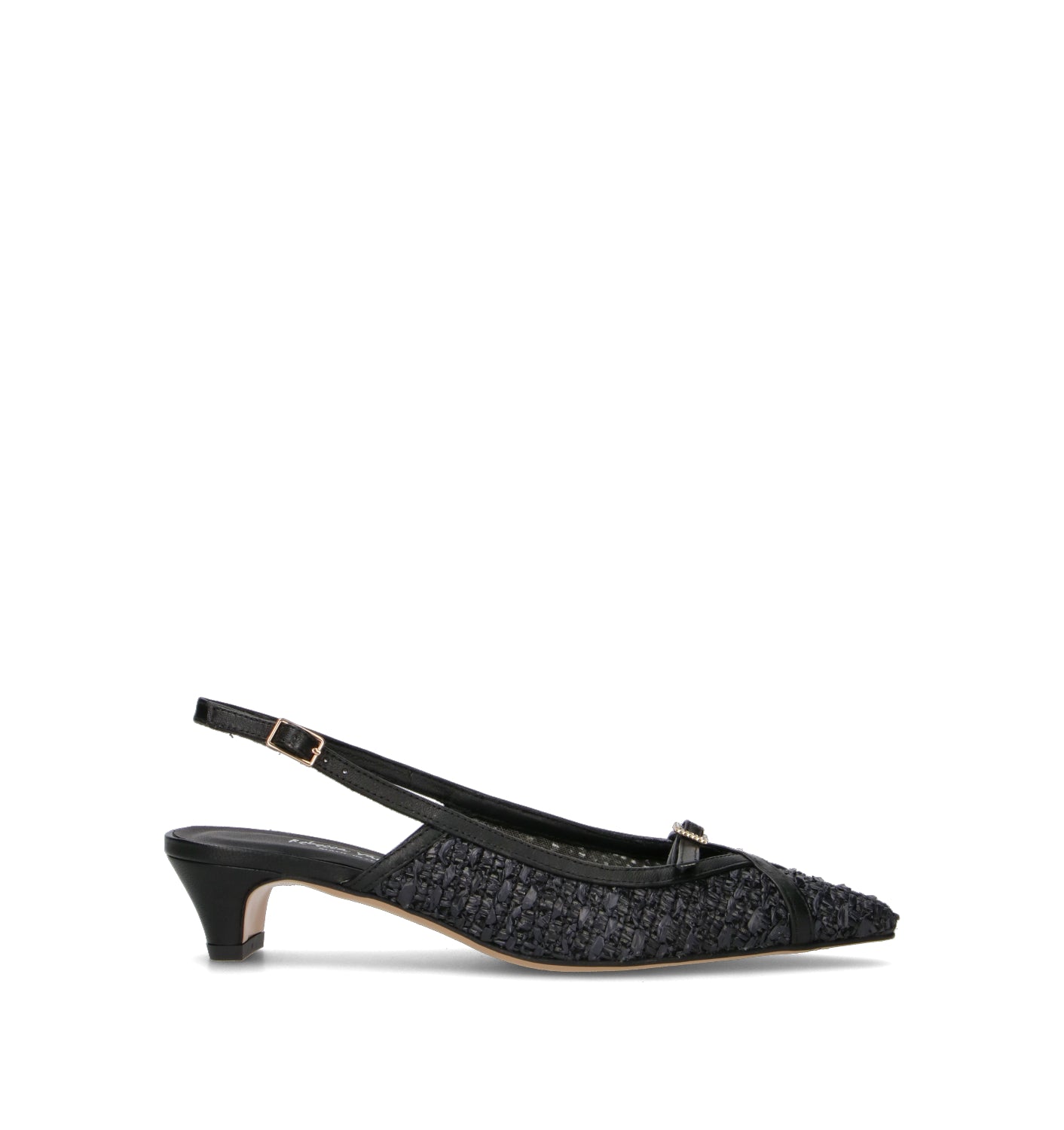 REBECCA VAN DIK Slingback donna nera