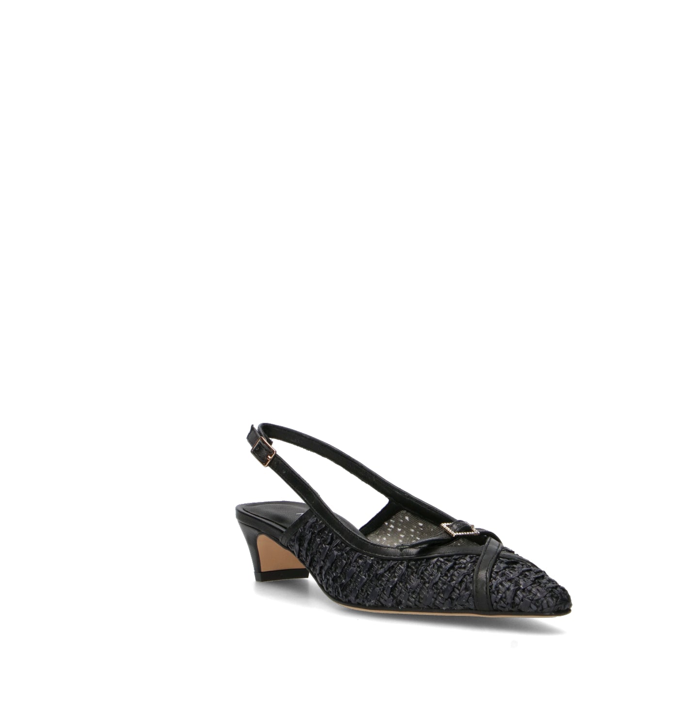 REBECCA VAN DIK Slingback donna nera