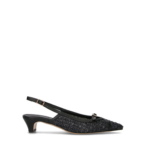 REBECCA VAN DIK Slingback donna nera
