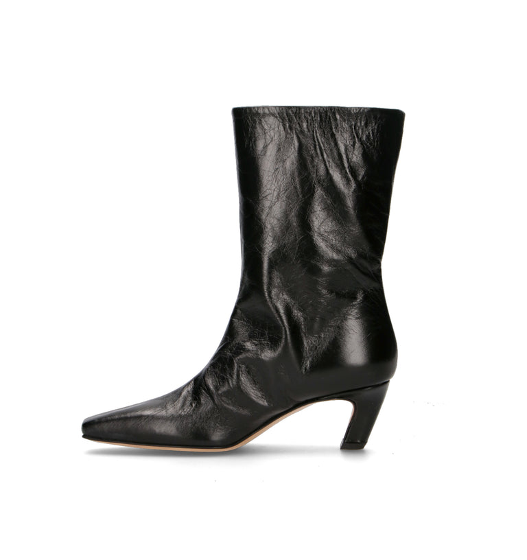 REBECCA VAN DIK Tronchetto donna nero in pelle