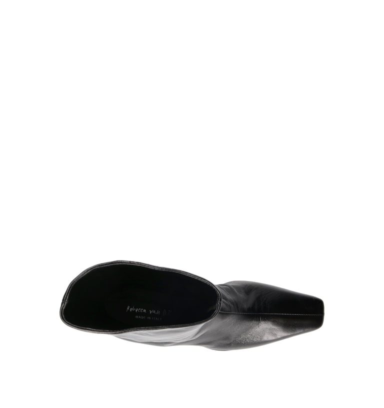 REBECCA VAN DIK Tronchetto donna nero in pelle