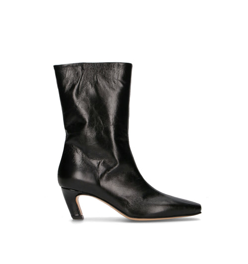 REBECCA VAN DIK Tronchetto donna nero in pelle