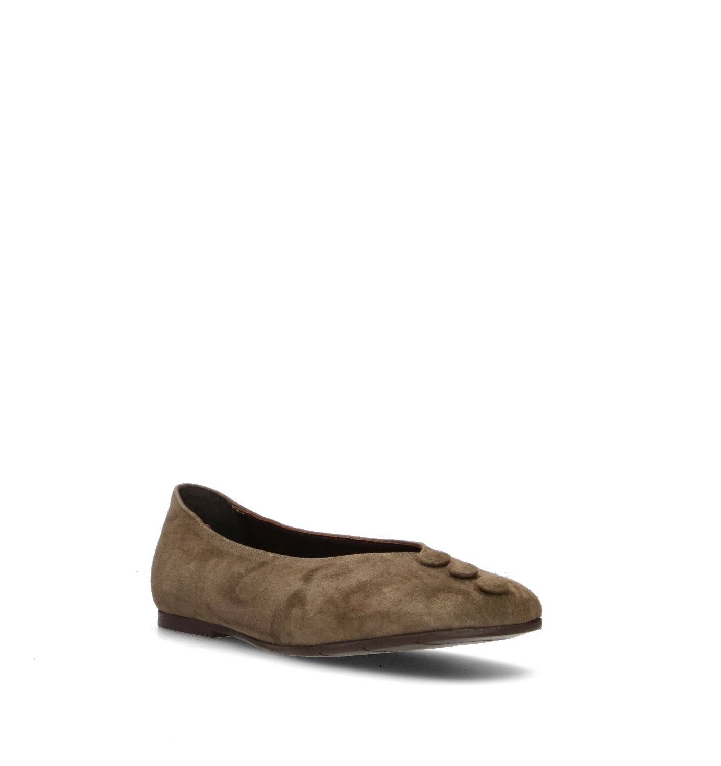 REBECCA VAN DIK Ballerina donna fango in suede