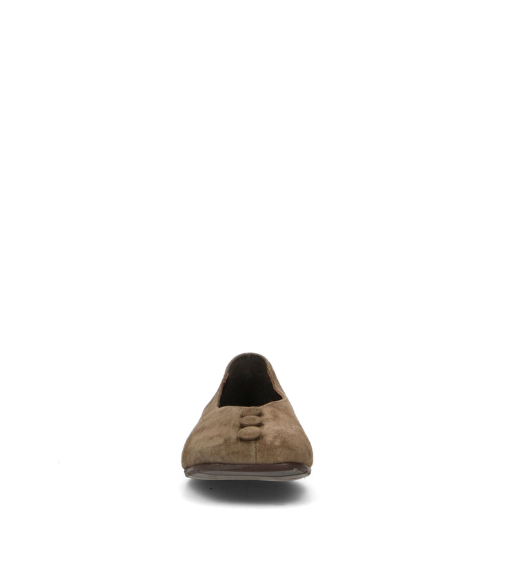 REBECCA VAN DIK Ballerina donna fango in suede