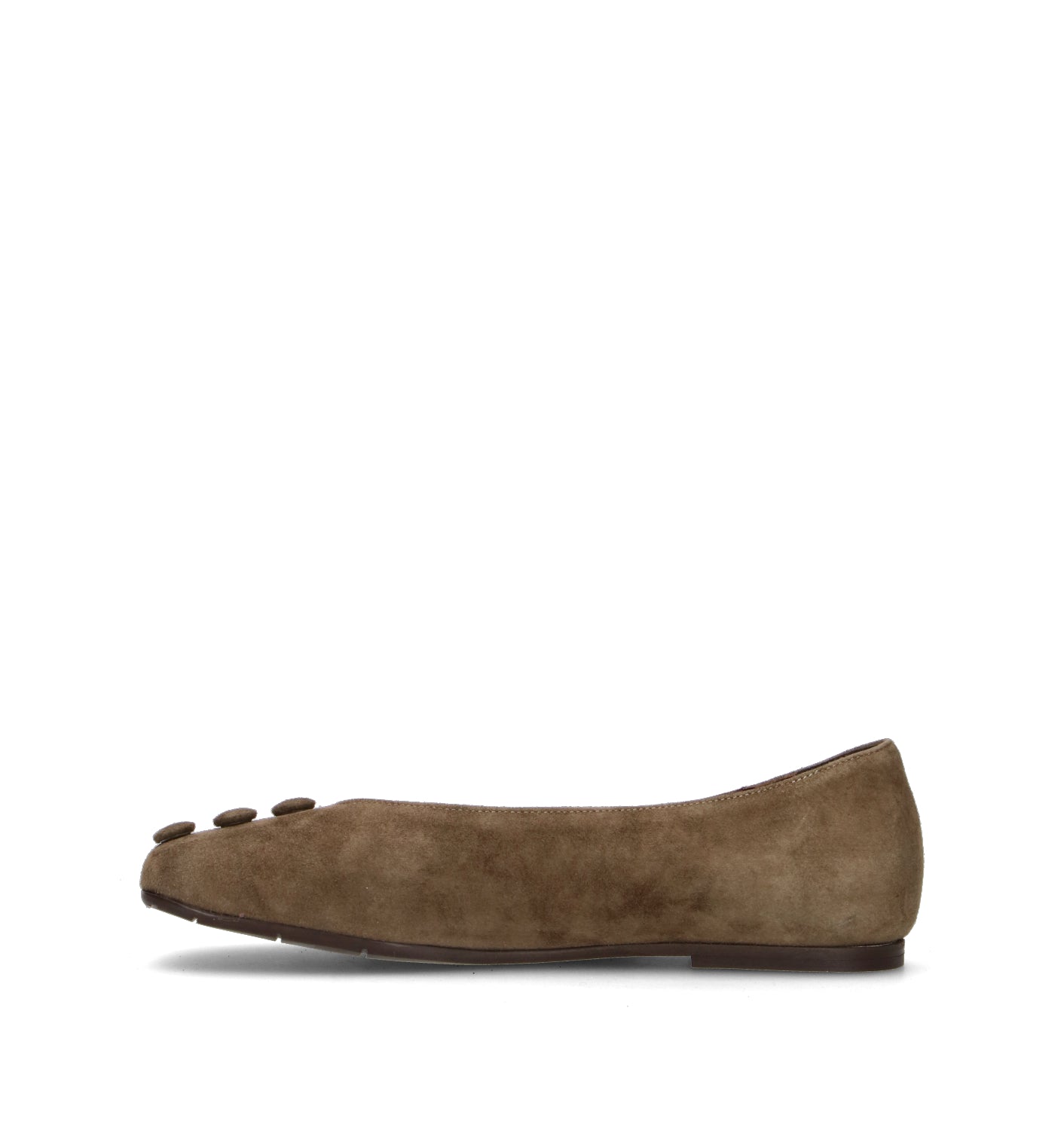 REBECCA VAN DIK Ballerina donna fango in suede