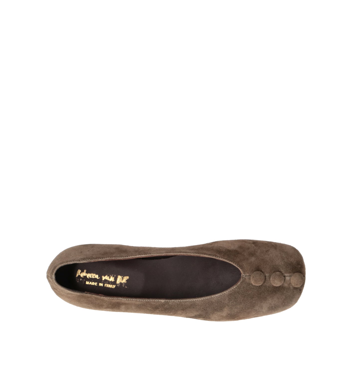 REBECCA VAN DIK Ballerina donna fango in suede