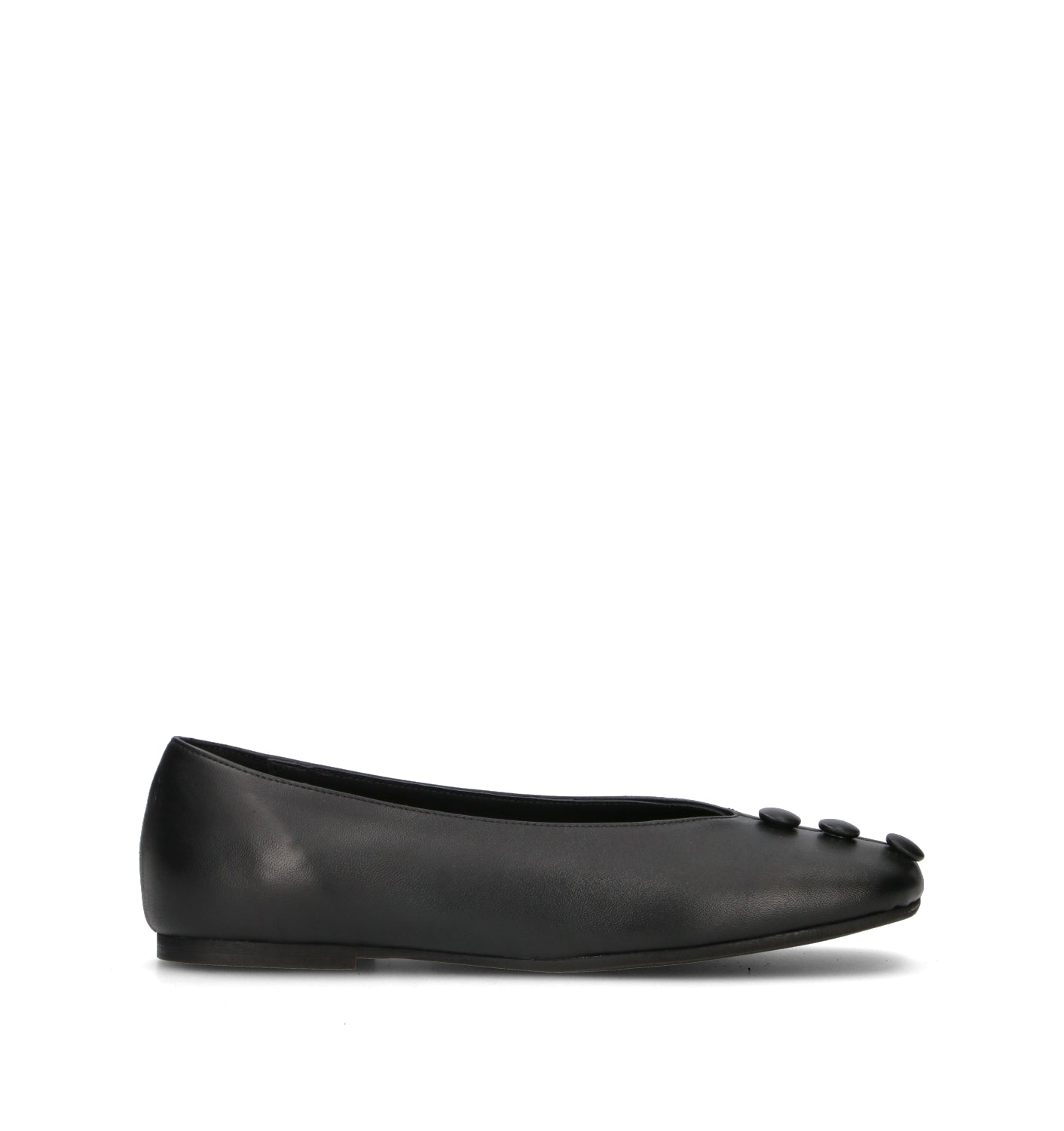 REBECCA VAN DIK Ballerina donna nero in pelle