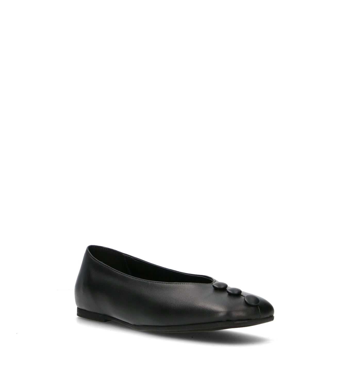 REBECCA VAN DIK Ballerina donna nero in pelle