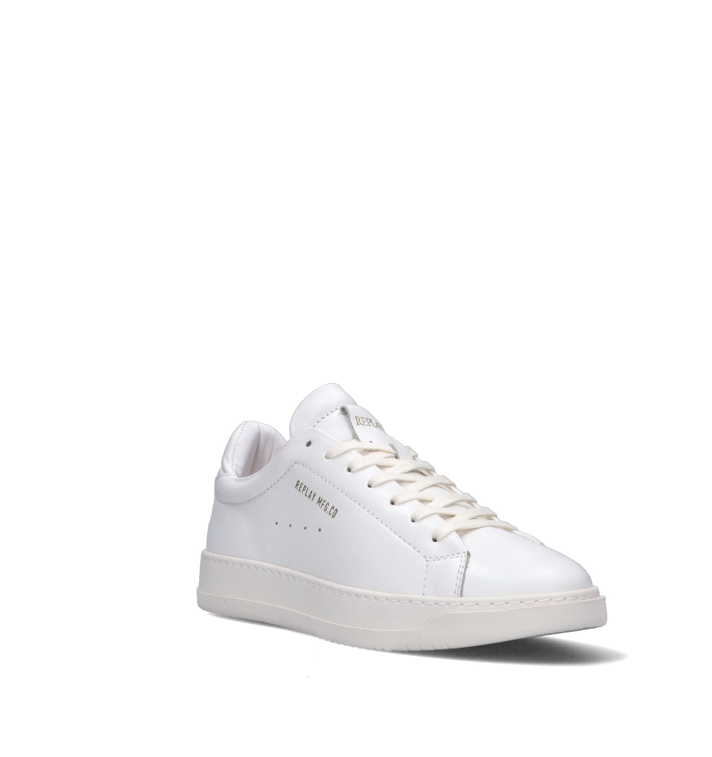 REPLAY Sneaker uomo bianca in pelle
