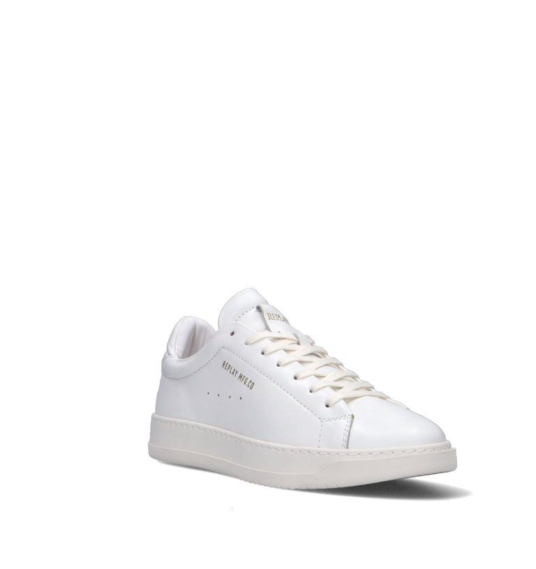 REPLAY Sneaker uomo bianca in pelle