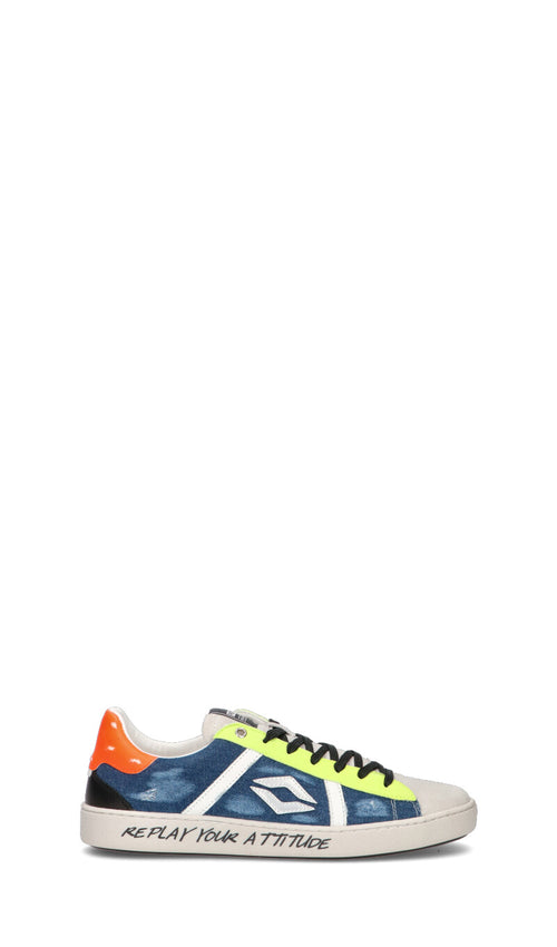 REPLAY Sneaker uomo denim in suede