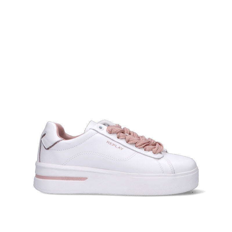 REPLAY Sneaker donna bianca in pelle