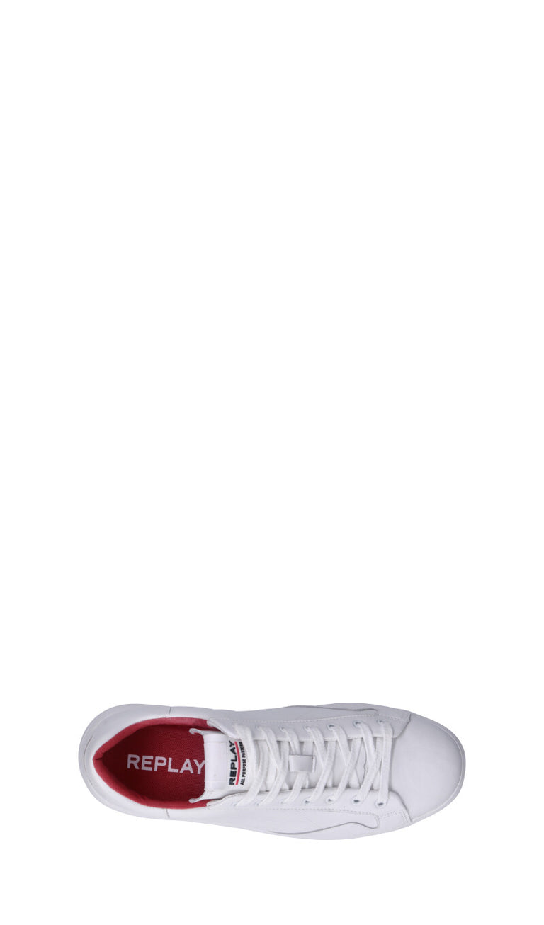 REPLAY Sneaker uomo bianca in pelle