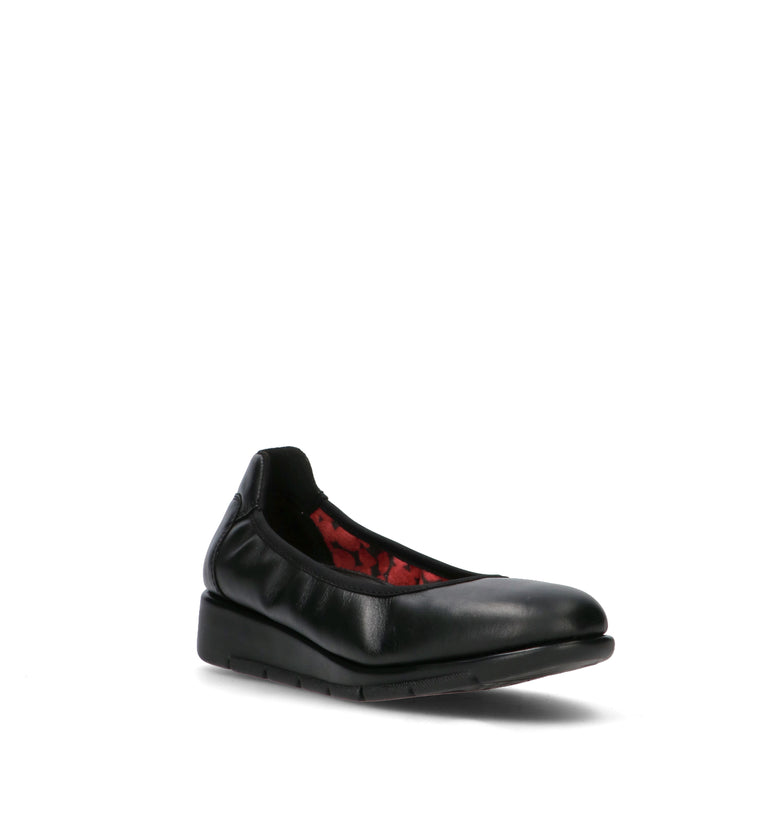 SAYDO Scarpa comfort donna nera in pelle