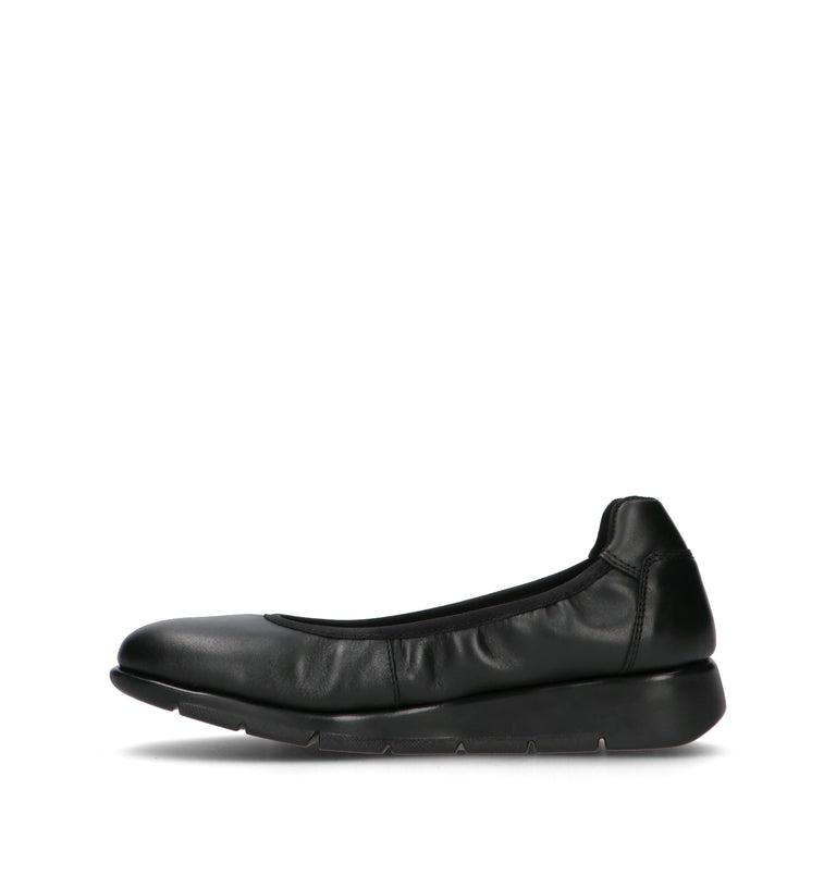 SAYDO Scarpa comfort donna nera in pelle