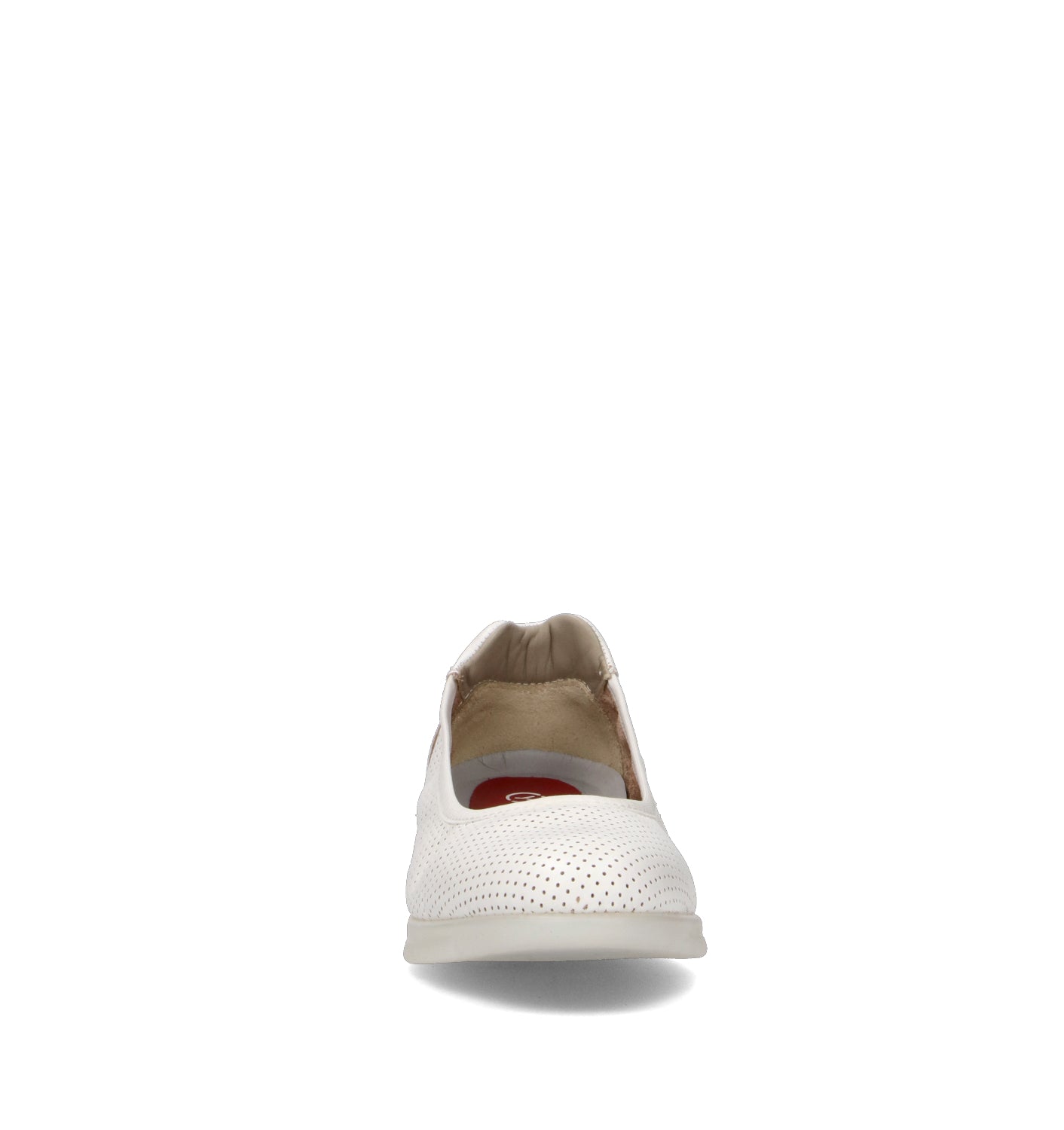 SAYDO Ballerina donna bianca in pelle