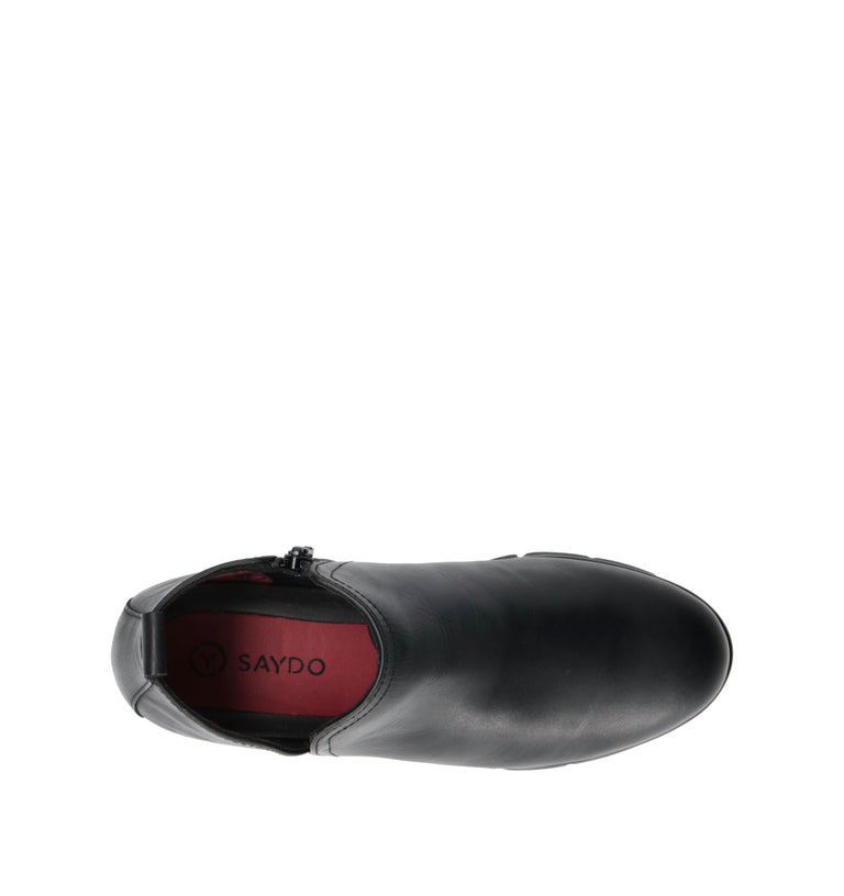 SAYDO Scarpa comfort donna nera in pelle