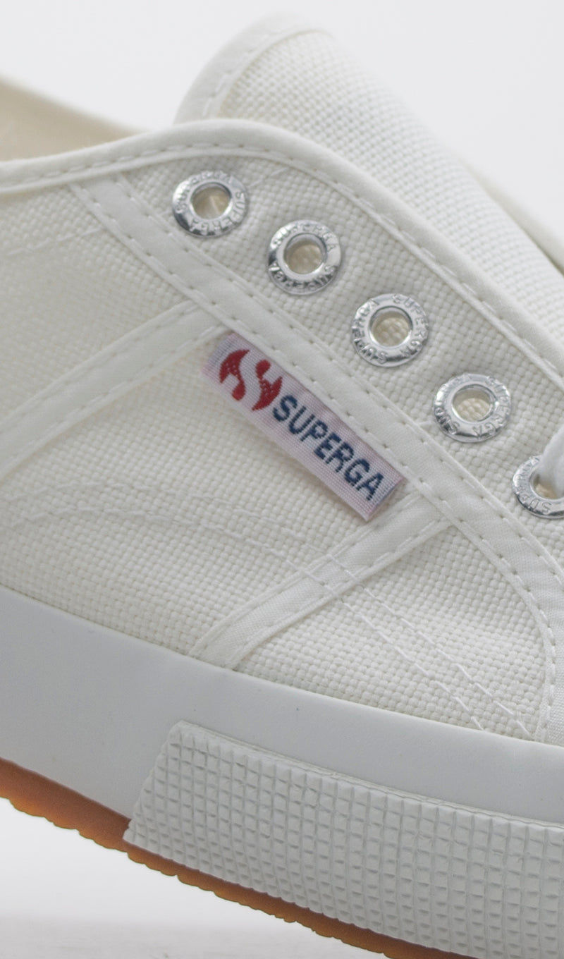 SUPERGA Sneaker uomo bianca in tessuto