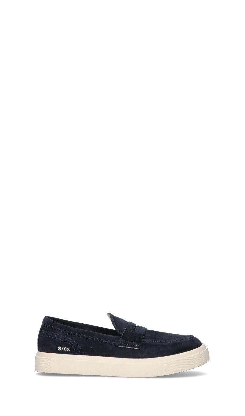 PANCHIC Mocassino uomo blu in suede