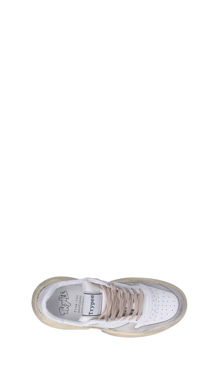 TRYPEE Sneaker donna bianca in pelle