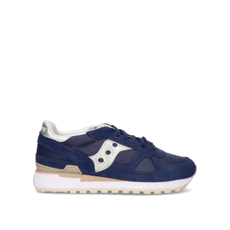 SAUCONY SHADOW ORIGINAL Sneaker donna blu in suede