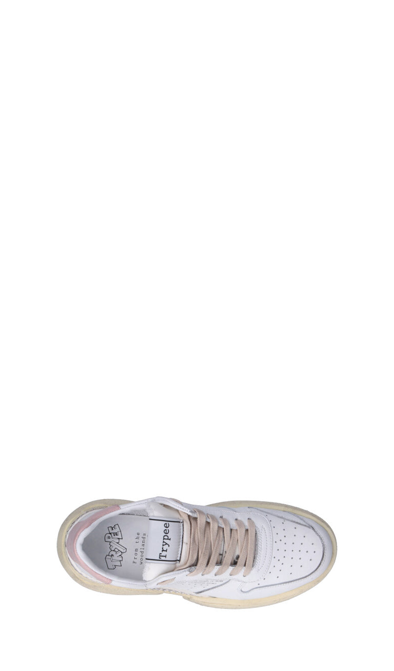 TRYPEE Sneaker donna bianca in pelle