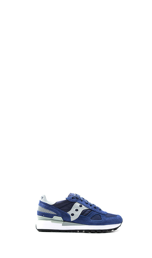 SAUCONY SHADOW ORIGINAL Sneaker donna blu in tessuto e suede