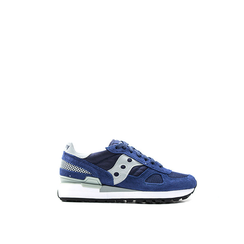 SAUCONY SHADOW ORIGINAL Sneaker donna blu in tessuto e suede