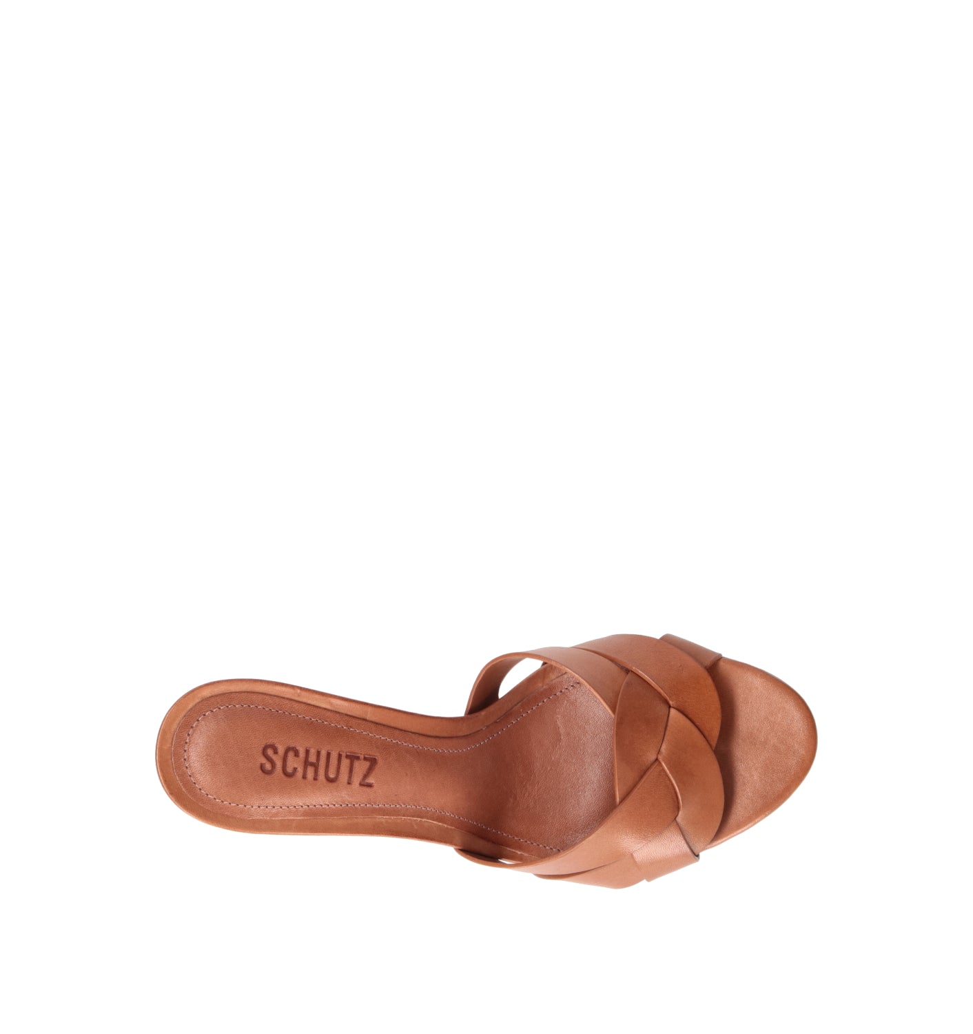 SCHUTZ Sandalo donna marrone in pelle
