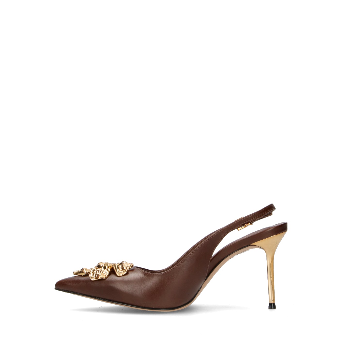 SCHUTZ Slingback donna marrone in pelle