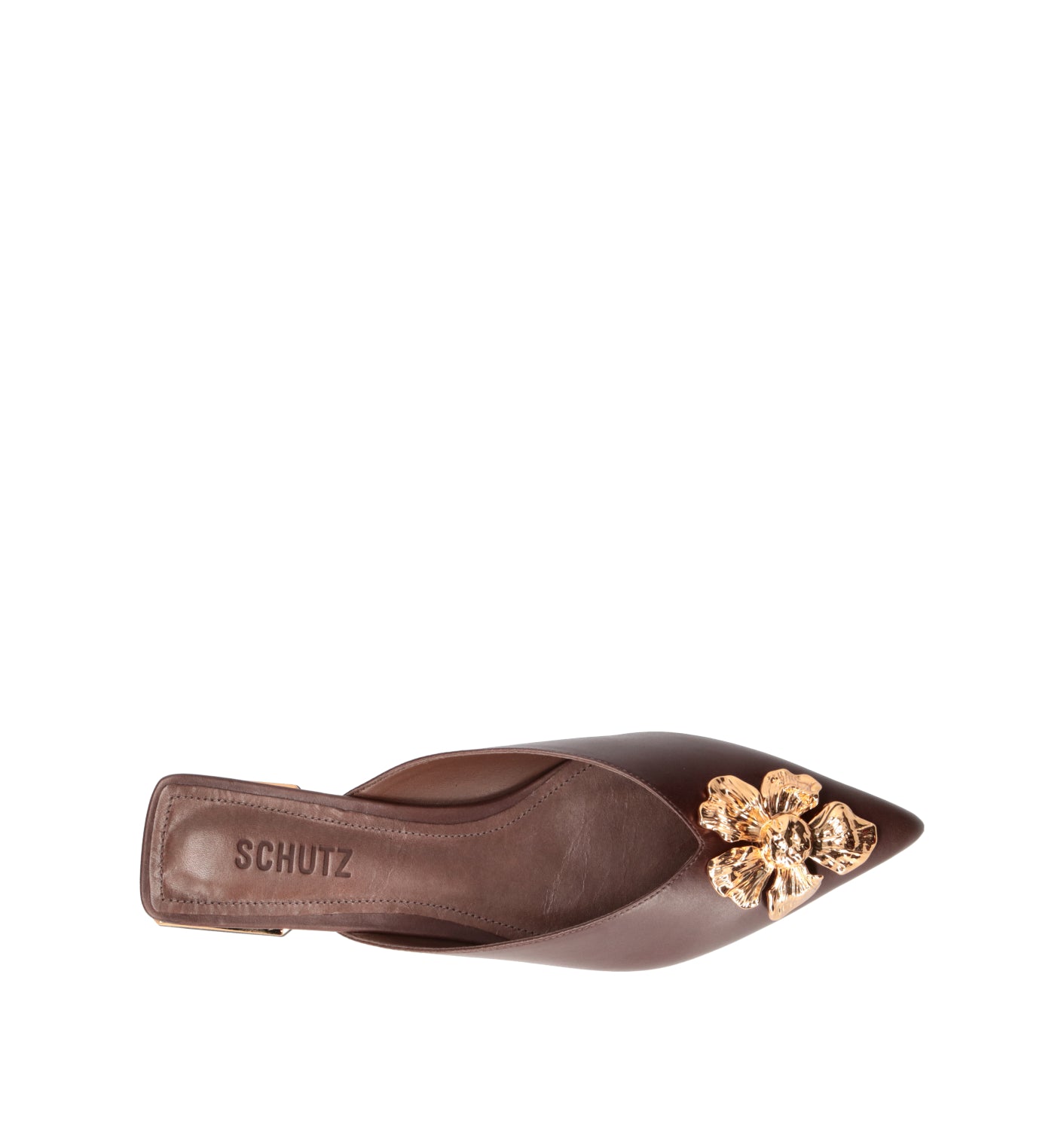 SCHUTZ Sabot donna marrone in pelle