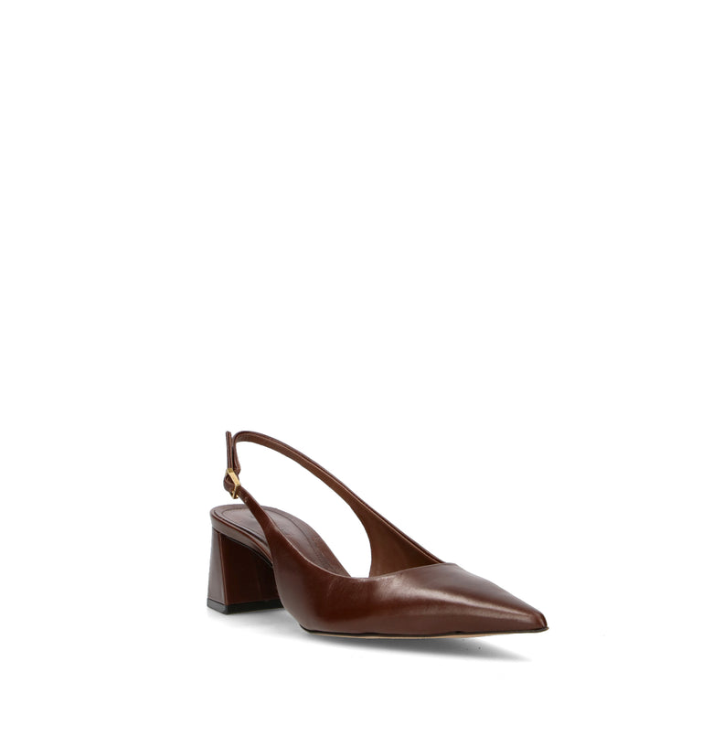 SCHUTZ Slingback donna marrone in pelle