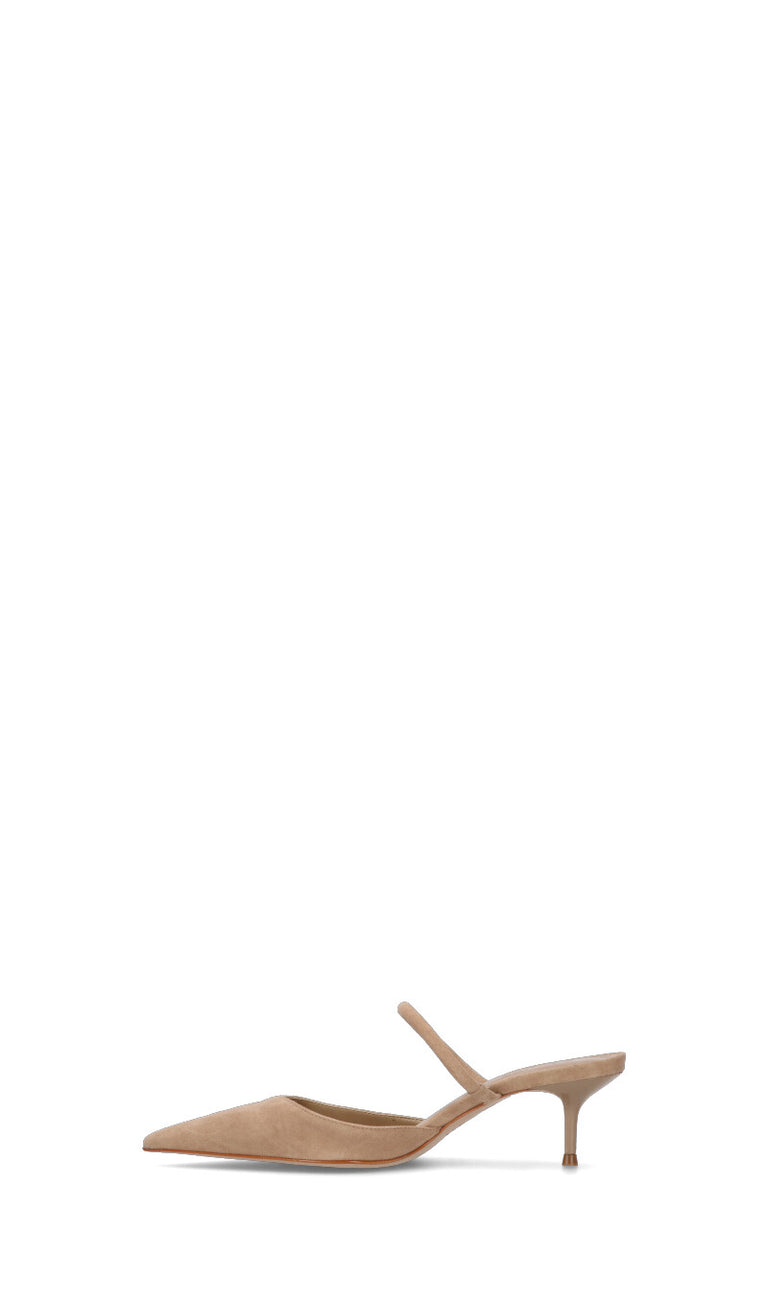 SCHUTZ Sabot donna beige in suede