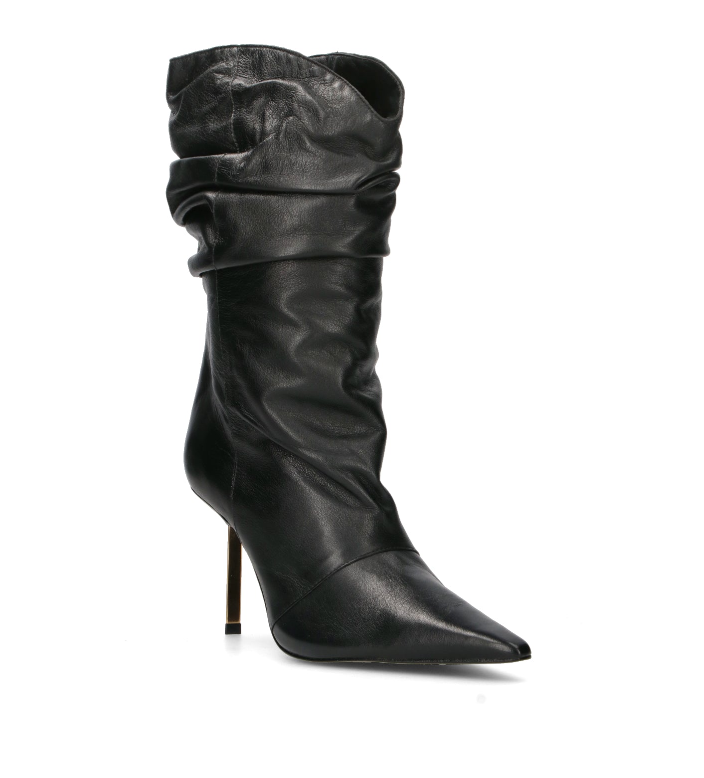 SCHUTZ Stivale donna nero in pelle